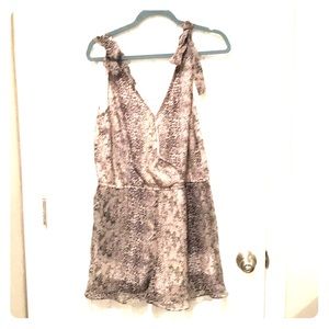Venus snake print romper